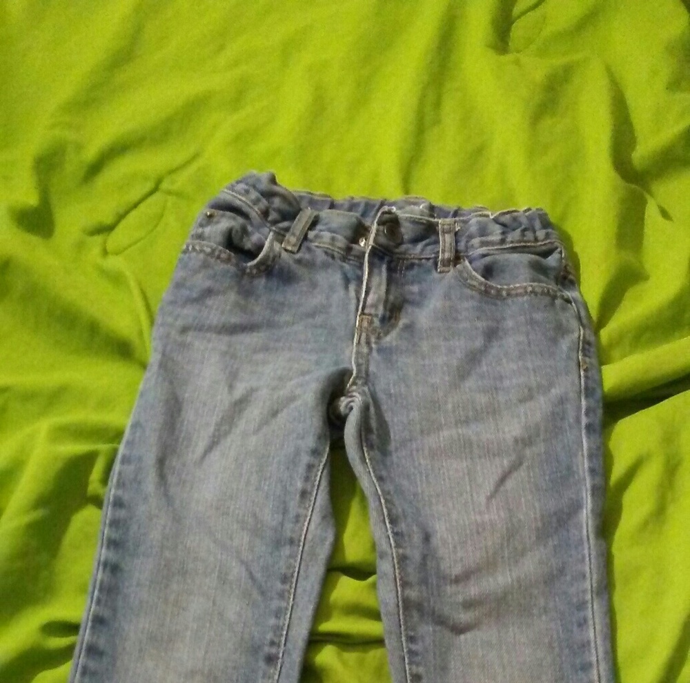 Light denim skinny jeans